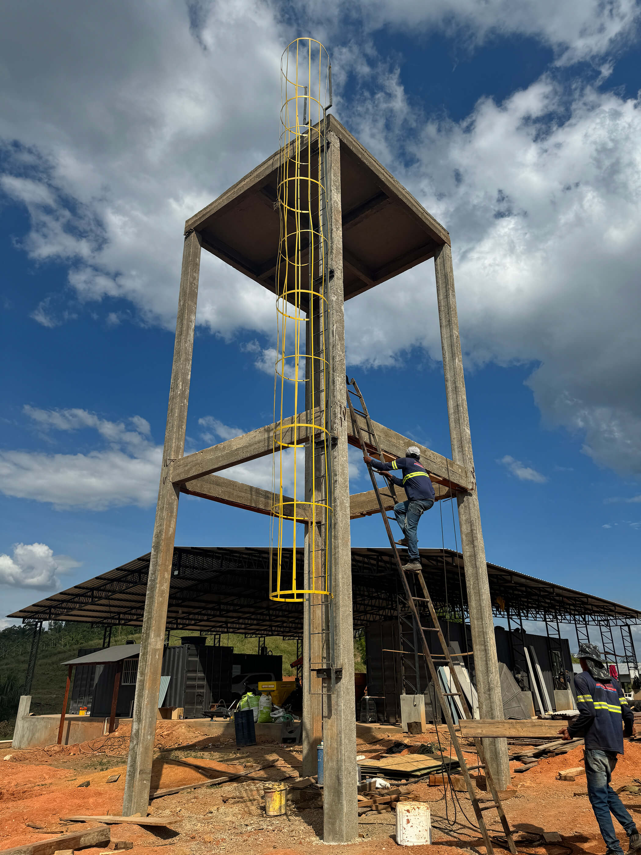 Base para caixa d'água em concreto 1