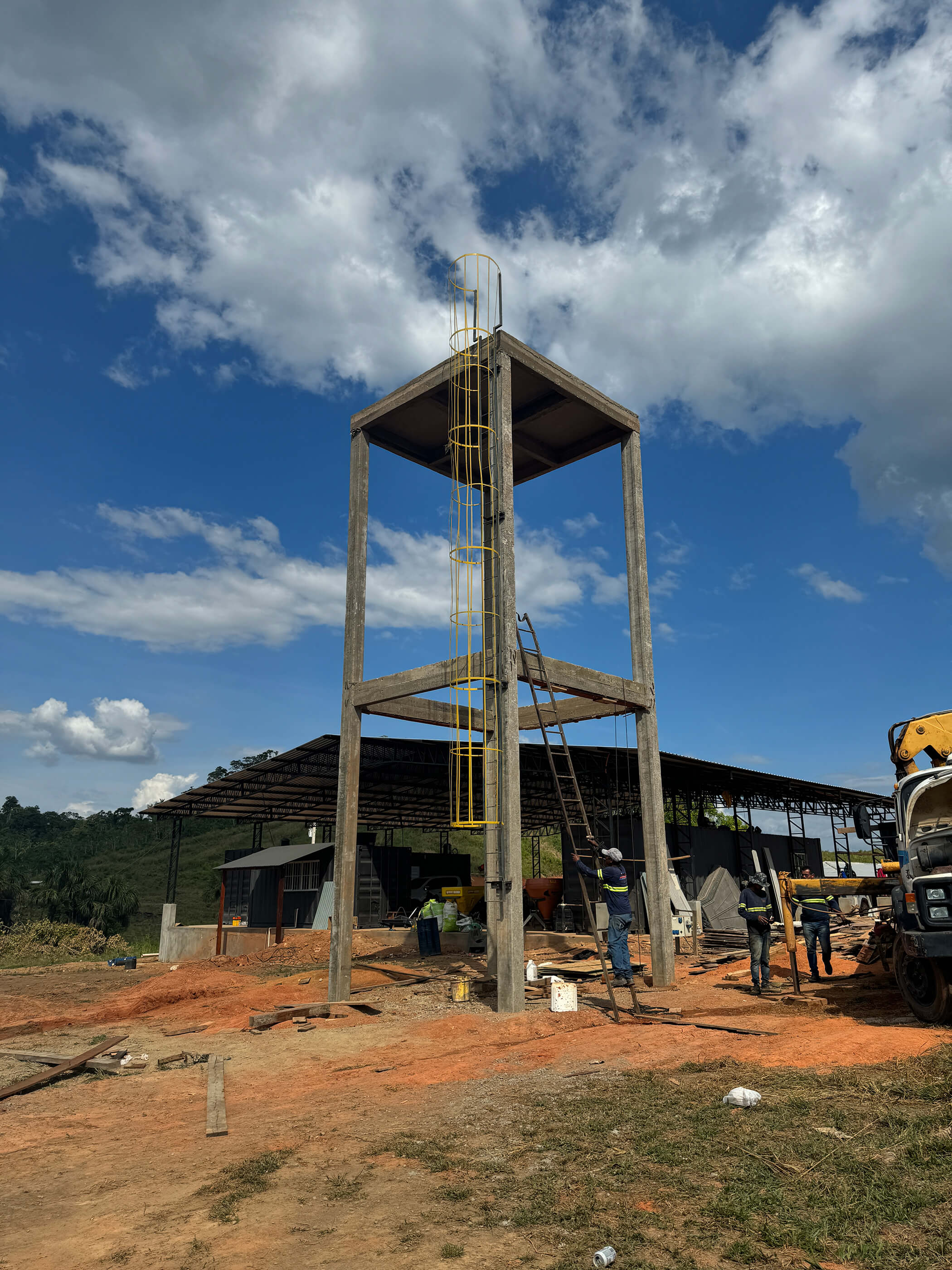 Base para caixa d'água em concreto 2